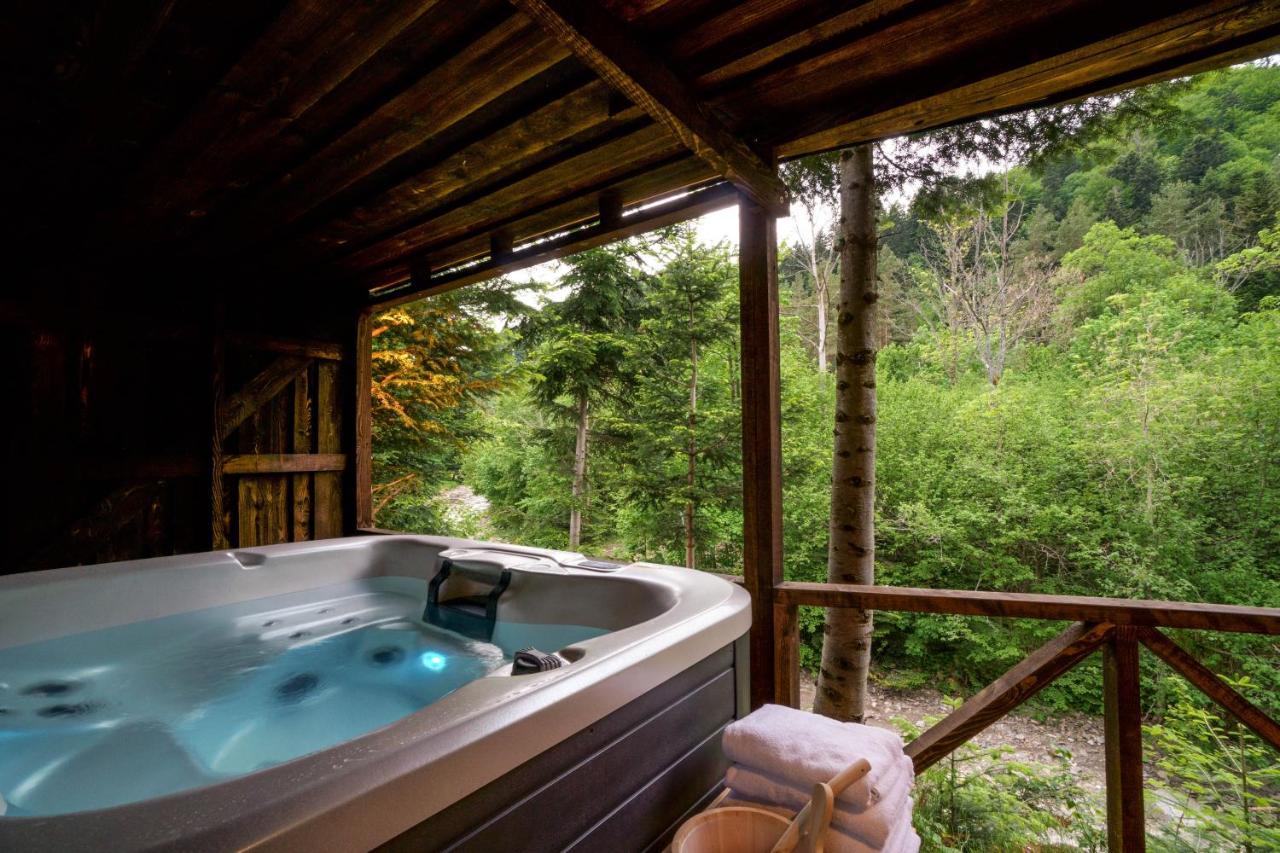 Novosiele Residence - Nad Gorska Rzeka - Lesne Spa Sauna Jacuzzi - Bieszczady Bystre  외부 사진