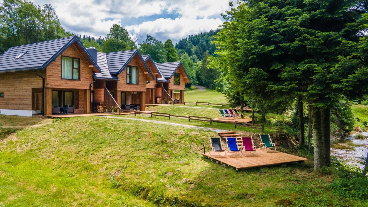 Novosiele Residence - Nad Gorska Rzeka - Lesne Spa Sauna Jacuzzi - Bieszczady Bystre  외부 사진