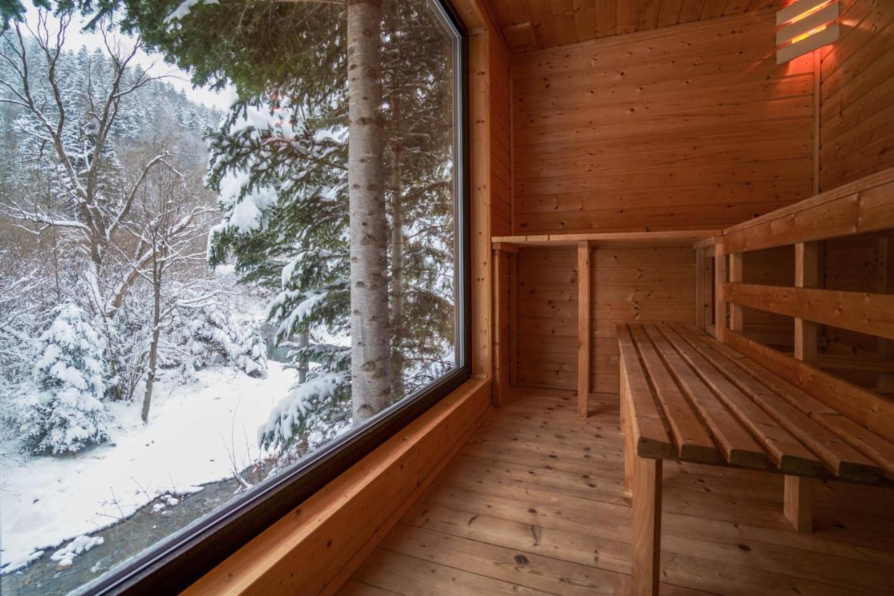 Novosiele Residence - Nad Gorska Rzeka - Lesne Spa Sauna Jacuzzi - Bieszczady Bystre  외부 사진
